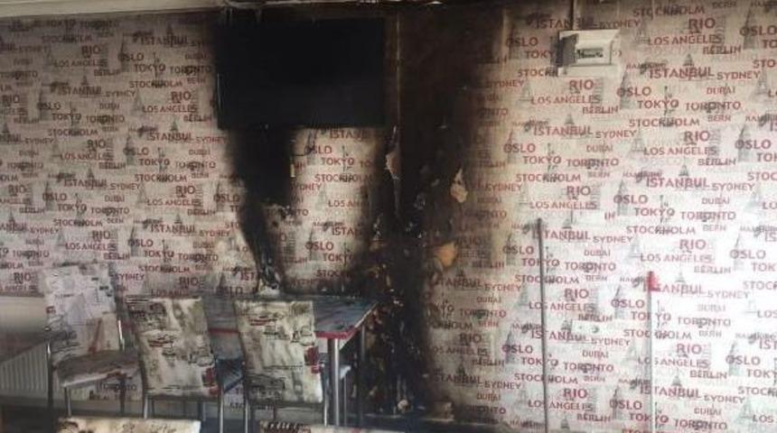 Restorana Molotof Kokteyli Atıldı