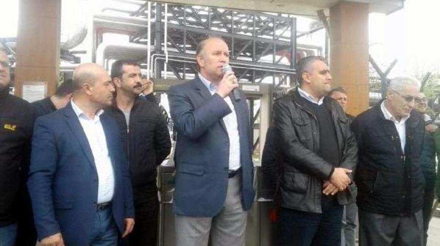 T&uuml;praş'ta Iş&ccedil;iler Eyleme Devam Etti