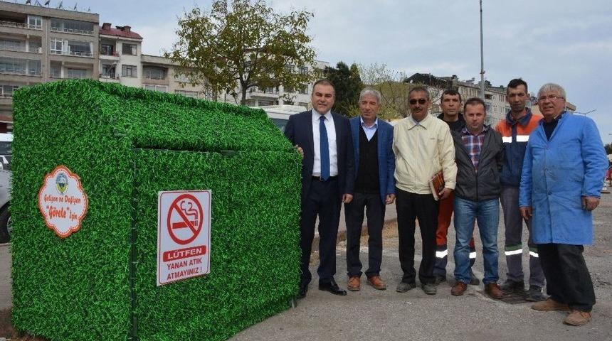 G&ouml;rele&rsquo;de &Ccedil;&ouml;p Konteynırları Yapay &Ccedil;imle Kaplanıyor