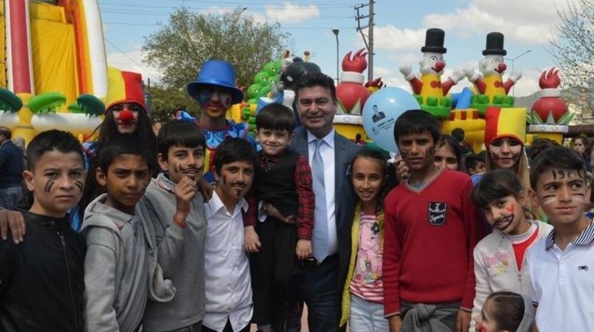 Germencik&rsquo;te &Ccedil;ocuklar Eğlenceye Doyacak