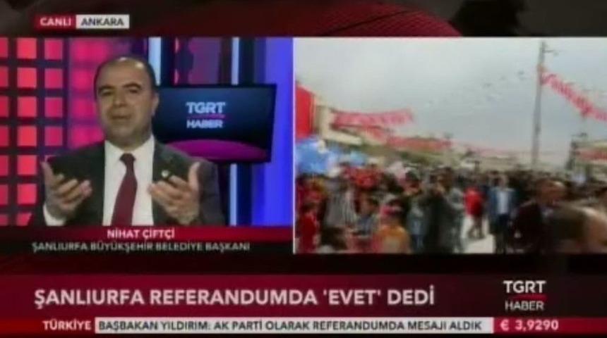 &Ccedil;ift&ccedil;i, Referandum Sonucunu Tgrt Haber&rsquo;de Değerlendirdi