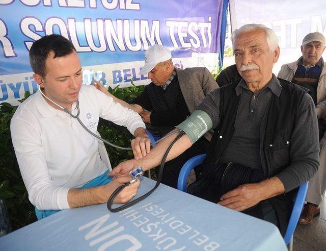 Büyükşehir’den, Akciğer Solunum Testi Uygulaması