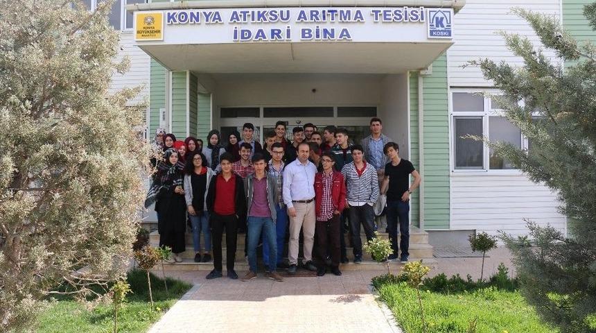 Lise &Ouml;ğrencileri Konya Atıksu Arıtma Tesisini Ziyaret Etti