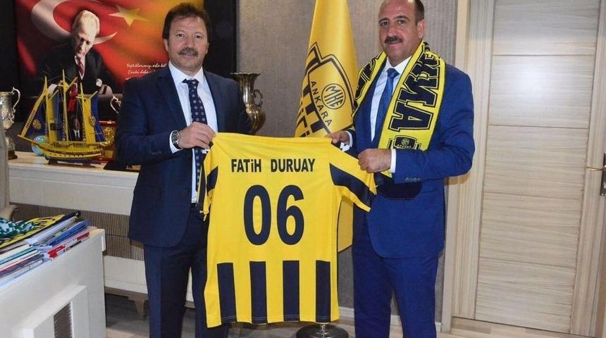 Başkan Duruay&rsquo;dan Ankarag&uuml;c&uuml;&rsquo;ne Destek