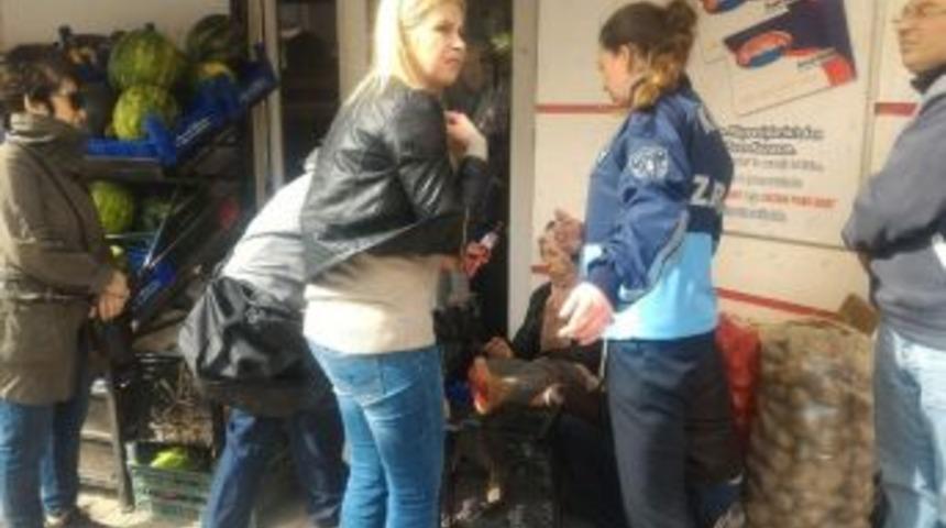 Marketten &Ccedil;ıkan Kadın Bacağına İsabet Eden Mermiyle Yaralandı