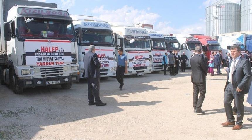 Mardin&rsquo;den Suriye&rsquo;ye 21 Tır Un