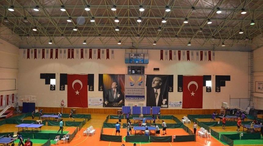 İllerarası Masa Tenisi Turnuvası Kuşadası&rsquo;nda Başladı