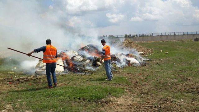 Diyarbakır’da Ele Geçirilen 30 Ton Uyuşturucu İmha Edildi