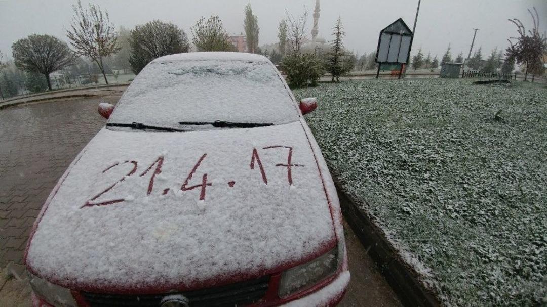 Nisan Ayında Kar S&uuml;rprizi
