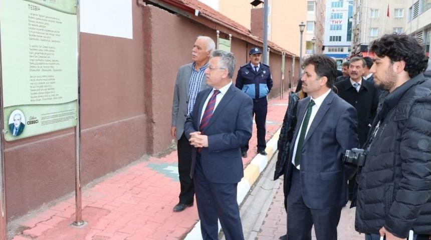 Yozgat Belediyesi Şiir Sokağı Oluşturdu