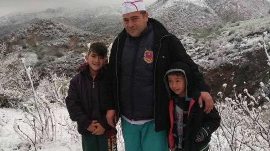 Selendi&rsquo;ye Nisan Ayında Kar Yağdı