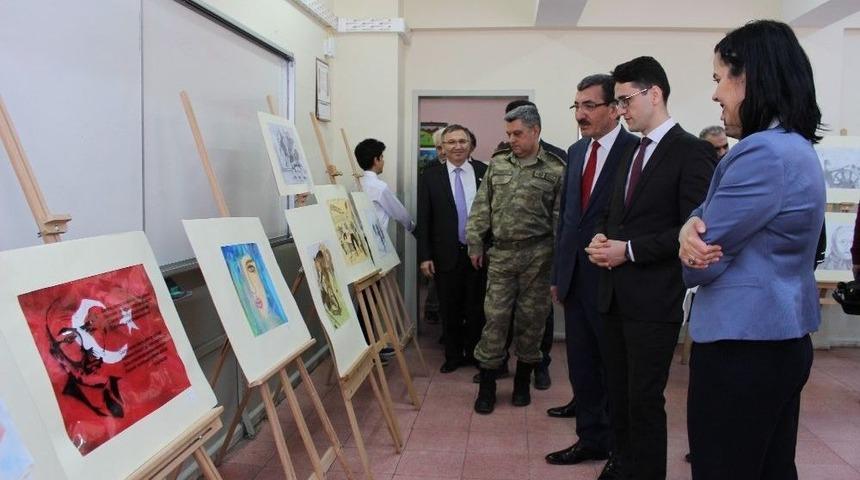 &Ccedil;ocuklardan, &rsquo;vatan Sevgisi&rsquo; Resim Sergisi