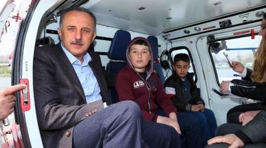 23 Nisan'da 23 &Ouml;ğrenciye Helikopter Gezisi