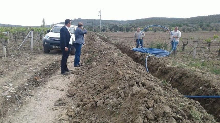Hacıbaştanlar Mezarlığına Yeni Su Hattı