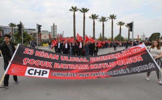 Balıkesir Chp İl Örgütü'nden Milli Egemenlik Yürüyüşü