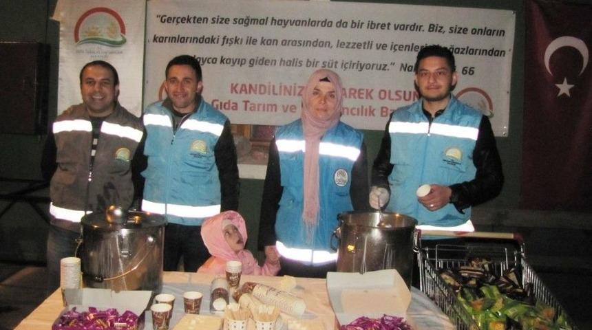Hisarcık İl&ccedil;e Gıda Tarım Ve Hayvancılık M&uuml;d&uuml;rl&uuml;ğ&uuml;nden Sıcak Kandil S&uuml;t&uuml;