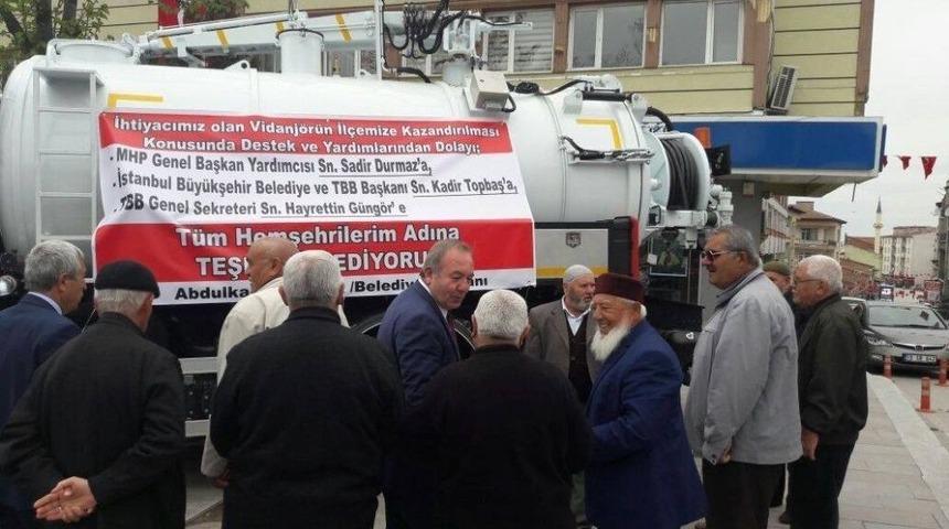 Tbb&rsquo;den Sungurlu Belediyesi&rsquo;ne Vidanj&ouml;r