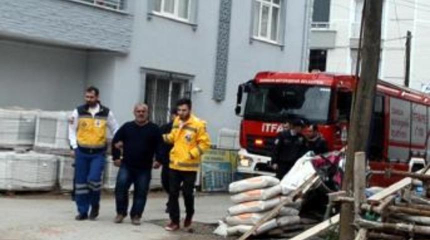 Parasını Alamayan Iş&ccedil;i Inşaatta Intihara Kalkıştı