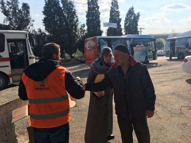 Çan Belediyesi’nden Miraç Kandilinde Gödek İkramı