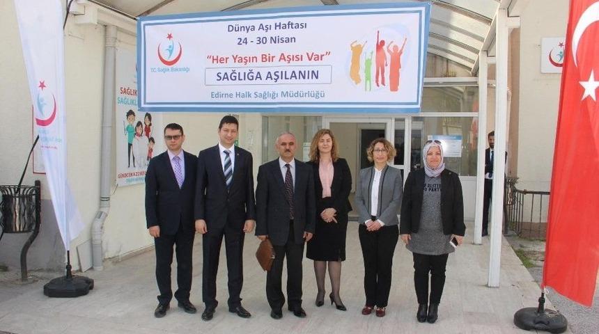 Edirne&rsquo;de Aşı Haftası Etkinlikleri