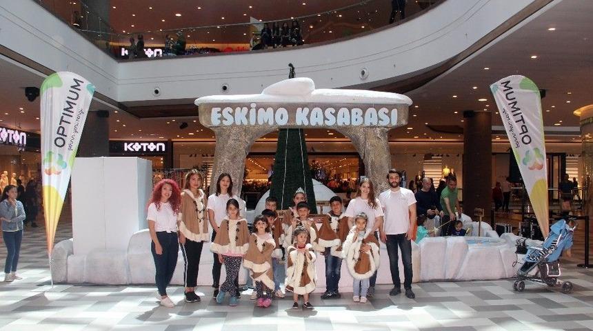 Minikler 23 Nisan&rsquo;ı &ldquo;eskimo Kasabası&rdquo;nda Kutladı