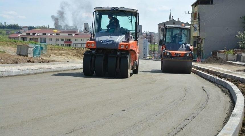 &Ccedil;ınarlı Mahallesinde Yol Yapım &Ccedil;alışmaları