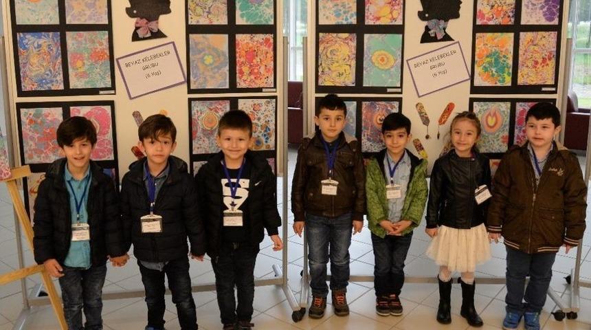 Miniklerin Ebru Sergisi G&ouml;z Kamaştırdı