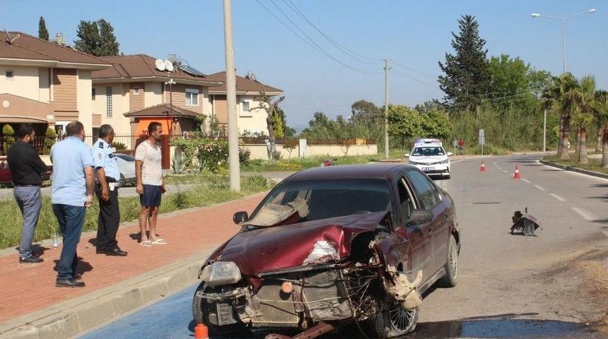 Manavgat&rsquo;ta Trafik Kazası: 1 Yaralı