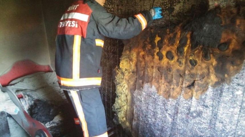 Siirt&rsquo;te Ev Yangını