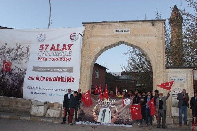 Muş’ta 57. Alaya Vefa Yürüyüşü