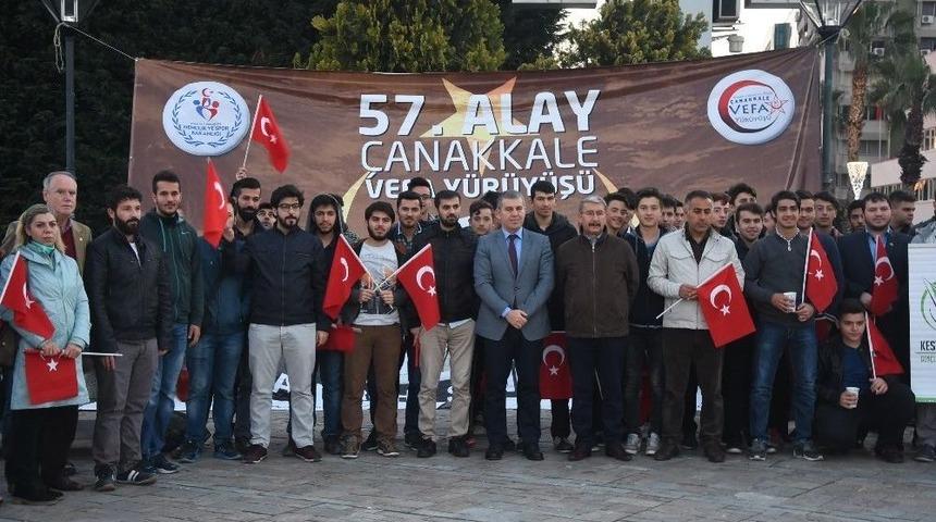 İzmirliler 57&rsquo;nci Alay Şehitlerini Unutmadı