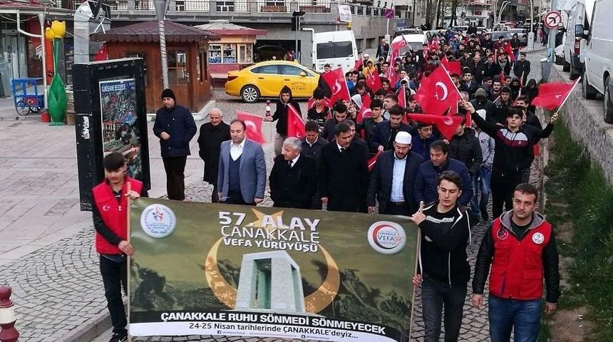 G&uuml;m&uuml;şhane&rsquo;de 57.alaya Vefa Y&uuml;r&uuml;y&uuml;ş&uuml; D&uuml;zenlendi