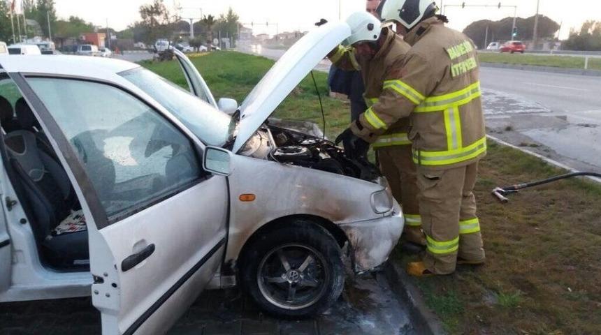 Seyir Halindeki Ara&ccedil; Yanmaya Başladı