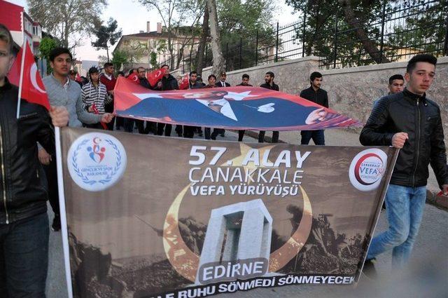 Edirne ’57. Alay’ Şehitleri İçin Yürüdü