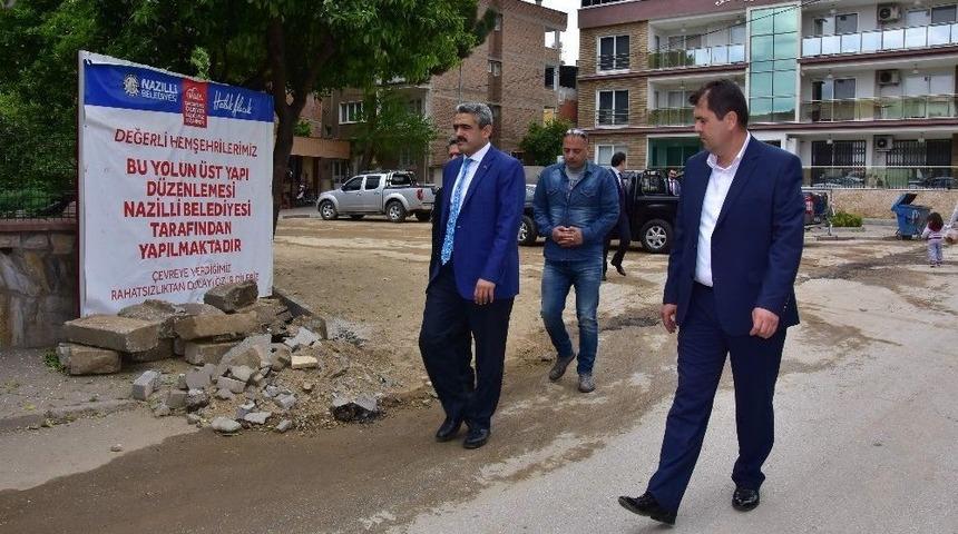 Nazilli&rsquo;de Cadde Ve Sokaklar Yenileniyor