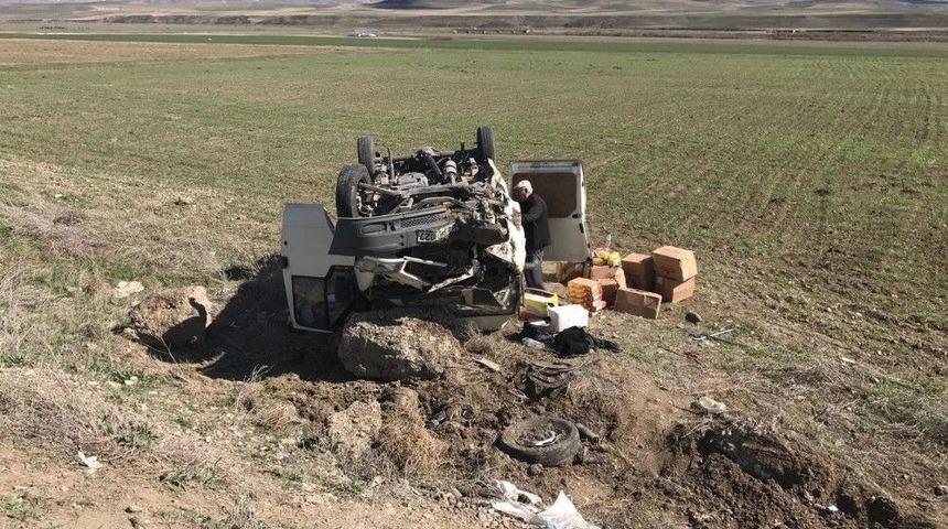 Horasan&rsquo;da Trafik Kazası: 1 Yaralı