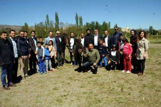 Tokat'ta Down Sendromlu Ve Otizmli Çocuklar Ata Bindi