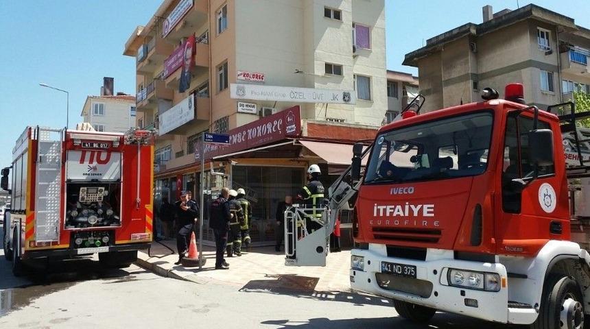 Lokantada Çıkan Yangın İtfaiyeyi Alarma Geçirdi