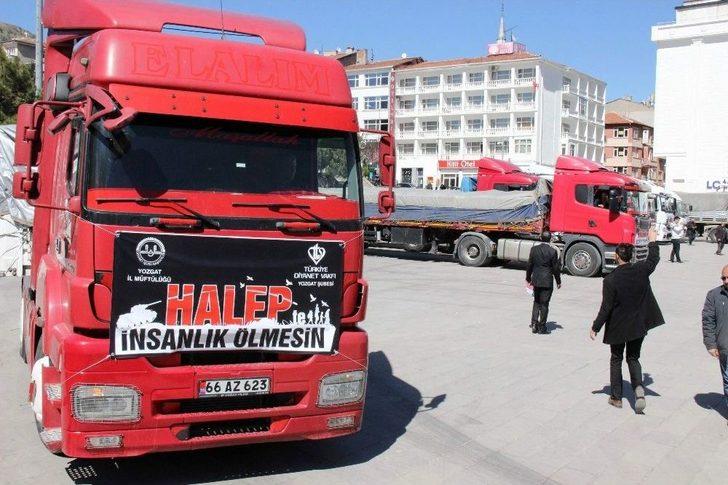 Yozgat’tan Haleplilere 11 Tır Un Yardımı G3