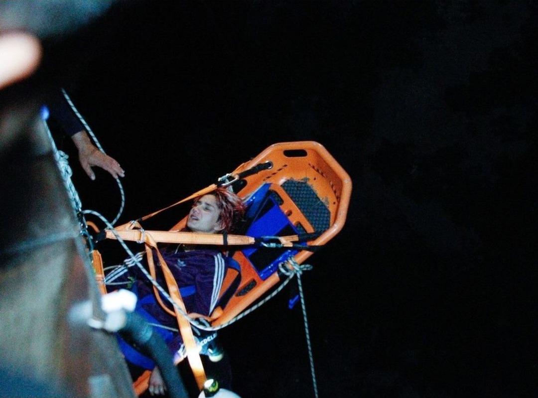 Kayalıklara D&uuml;şen Kadın İtfaiye Ekipleri Tarafından Kurtarıldı