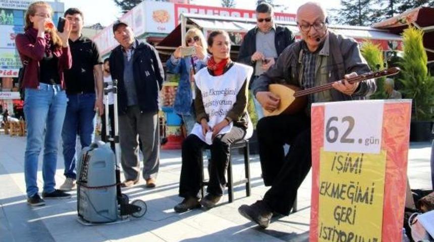 Kadın Mimar Işine D&ouml;nmek I&ccedil;in 62 G&uuml;nd&uuml;r Oturma Eyleminde
