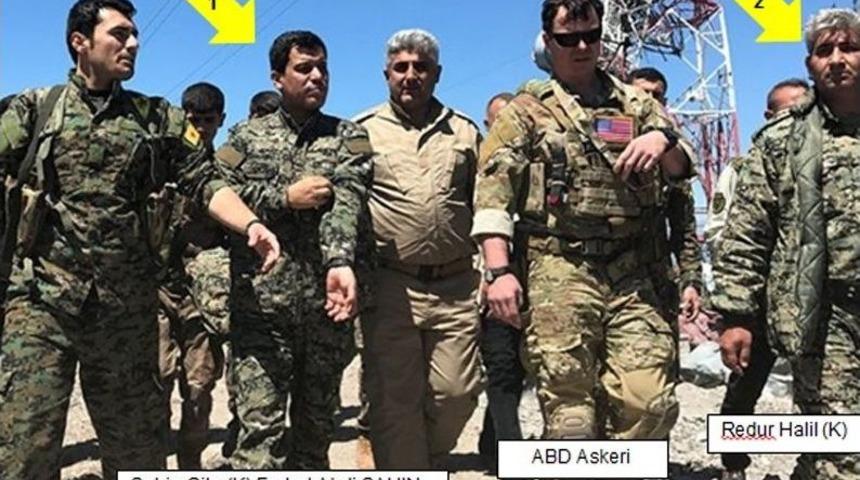 Tsk&rsquo;nın Vurduğu Suriye&rsquo;nin Kuzeyindeki Ypg Hedeflerini Amerikan Askerleri Ziyaret Etti