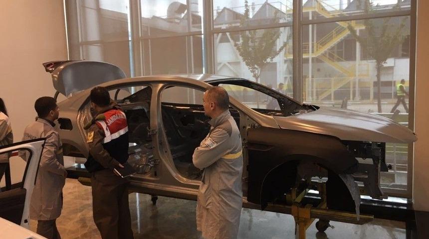 Otomobil Fabrikasında Jandarmaya Uygulamalı Eğitim