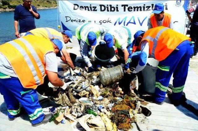 Küçükbük Koyu'nda Deniz Dibi Temizliği