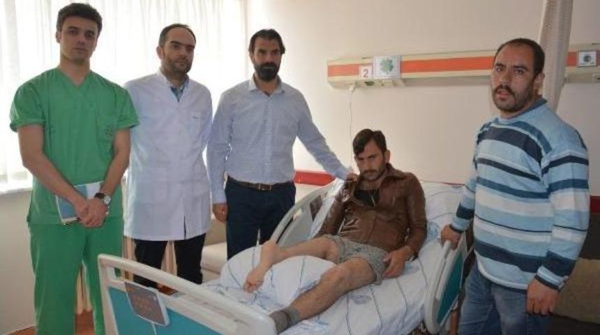 Protez Kullanabilmesi I&ccedil;in Bacağı Ters Dikildi