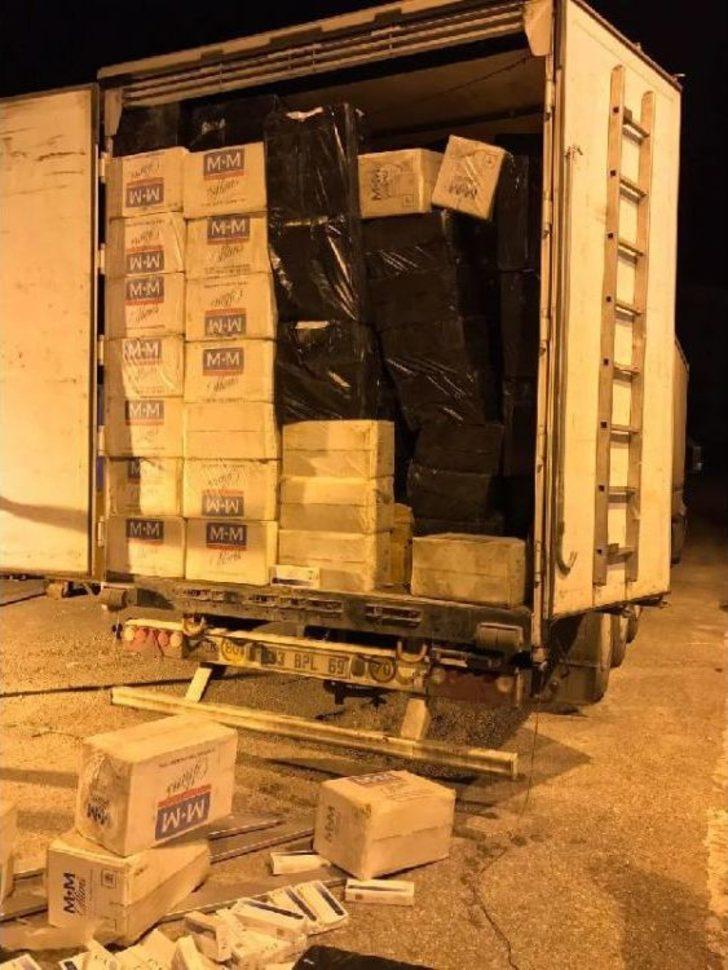 Mardin'de 58 Bin 500 Paket Kaçak Sigara Ele Geçirildi
