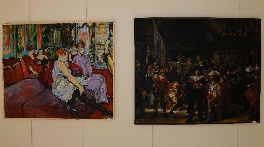 "ustalardan Kopyalar" Resim Sergisin A&ccedil;ılışı Yapıldı