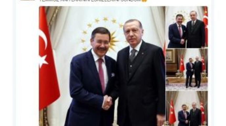 Başkan G&ouml;k&ccedil;ek&rsquo;ten Cumhurbaşkanı Erdoğan&rsquo;a Ziyaret