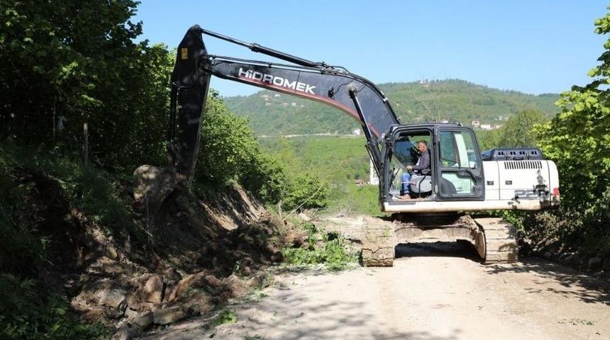 Fatsa&rsquo;da Kırsalda Yol &Ccedil;alışmaları