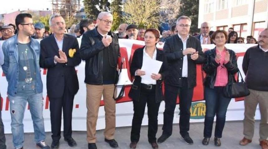 Uşak'ta Ysk Protestosu